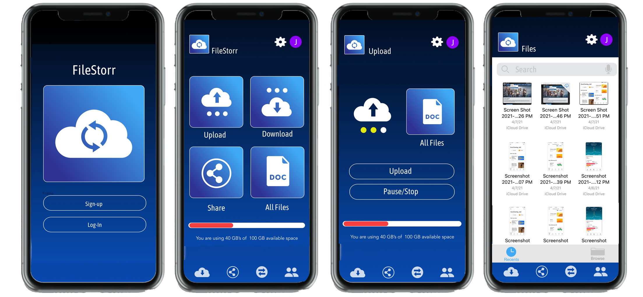 Picture of filestorr app
